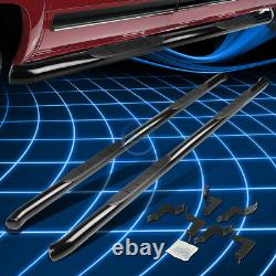 For 07-20 Tundra Crew Cab 3 Black Round Tubing Side Nerf Step Bar Running Board