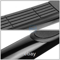 For 07-20 Tundra Crew Cab 3 Black Round Tubing Side Nerf Step Bar Running Board