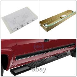 For 09-20 Ram Pickup Crew Cab 5 Coated Oval Tube Side Step Bar Running Boards