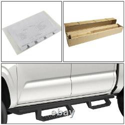 For 15-20 Ford F150 Crew Cab Round Tube 4.35w Drop Side Step Bar Running Boards