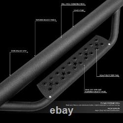 For 18-20 Jeep Wrangler Jl 4-dr Round Tubing Drop Side Step Bar Running Boards