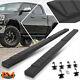 For 19-20 Ram 1500 Crew Cab 5 Pad Side Step Nerf Bar Flat Running Boards Black