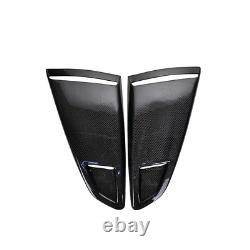 For Ford Mustang 15-22 Carbon Rear Side Quarter Window Louvers Scoops Vent Cover