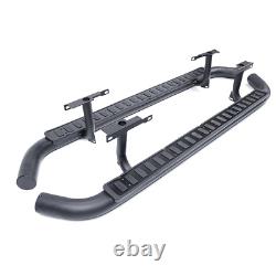 For Land Rover Defender 110 Side Steps Tubular All Black Fire & Ice Style
