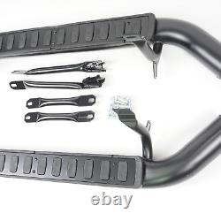 For Land Rover Defender 90 All Black Side Steps Running Boards 1989-03 Uk Stock