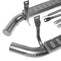 For Land Rover Defender 90 All Black Side Steps Running Boards 1989-03 Uk Stock