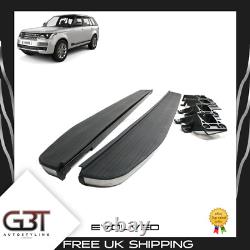 For Range Rover Sport Side Steps Running Board Oem Style Black/silver L494 2013+