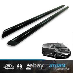 For Toyota Proace Swb 2016 Onward 60mm Side Styling Bars Steps Pair In Black
