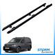 For Vw Caddy Swb 2021 Onward Angular 60mm Side Styling Bars Steps In Black Pair