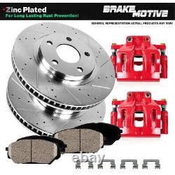 Front Brake Calipers And Rotors + Pads For Chevy S10 GMC Jimmy Sonoma Bravada