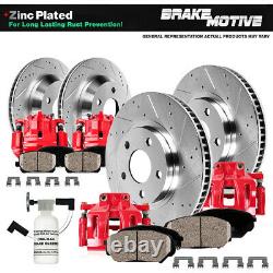Front+Rear Brake Calipers And Rotors Ceramic Pads For Vibe Toyota Corolla Matrix