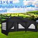 Gazebo 3x3M/3x6M Heavy Duty Canopy Tent Pop-up Waterproof Garden Marquee withSides