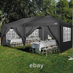 Gazebo 3x3M/3x6M Heavy Duty Canopy Tent Pop-up Waterproof Garden Marquee withSides