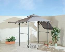 Gazebo BBQ Garden Patio with Side Table & Adjustable Eaves Suntime PG01065