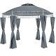 Gazebo Pavilion Side Curtains Garden Party Tent Event Shade Round Outdoor