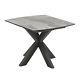 Grey Ceramic Lamp / End Table W60cm x D60cm x H48.5cm VALDINA