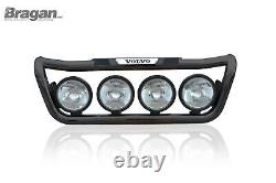 Grill Bar D + Step Pad + Side LEDs x2 To Fit Volvo FH5 2021+ Powder coated BLACK