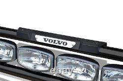 Grill Light Bar C + Step Pad + Side LEDs For Volvo FM5 2021+ Powder coated BLACK