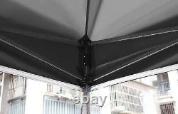 HERCULES BLACK COMMERCIAL GRADE STALL POP UP GAZEBO TENT 2.5 x 2.5m HEAVY DUTY