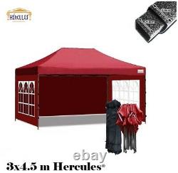 HERCULES HEAVY DUTY POP UP GAZEBO COMMERCIAL GRADE 3m x 4.5m STALL, TENT, AWNING