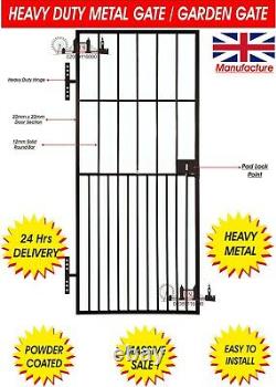 Heavy Duty Steel Security Door, Gate, Metal Garden Side Gate / Wrought Iron Gate