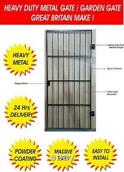 Heavy Duty Wrought Iron Gate / Gate. Metal Garden Side Gate With Pad Lock Option