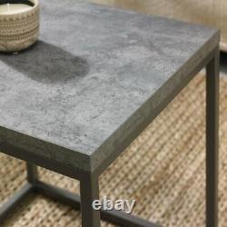 Home Origins Degas Zinc & Dark Grey Side Table