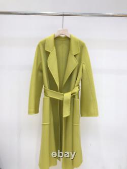 Korean Lady Handmade Coat Double-sided Cashmere Wool Woolen Jacket Cashmere Coat