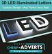 LED LightBox double sided 100cm x 50cm + powder coated frame