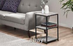 Lamp Table End Side Sofa Bedside Coffee Nightstand Desk Staten Concrete Effect