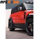 Land Rover Defender 110 2020on Side Tubes in Black UK MADE L663-D110-T-BLK