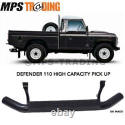 Land Rover Defender 110 2dr Hi-Capacity XS Side Steps Black Tread D110-XS-HC-BLK