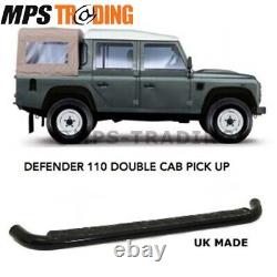 Land Rover Defender 110 4DR Crew Cab XS Side Steps Black D110-XS-5D-BLK