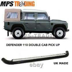 Land Rover Defender 110 4DR Crew Cab XS Side Steps Silver Tread D110-XS-5D-SIL