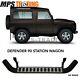 Land Rover Defender 90 CSW Fire and Ice Style Side Steps Pair D90-FI-SIL