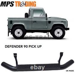 Land Rover Defender 90 Pickup XS Side Steps Black Tread Pair D90-XS-BLK