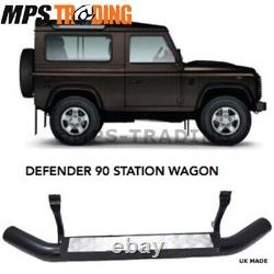 Land Rover Defender 90 Station Wagon XS Side Steps Silver Tread Pair D90-XS-SIL