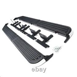 Land Rover Discovery 3/4 2005 2015 Side Steps Running Boards Black & Silver