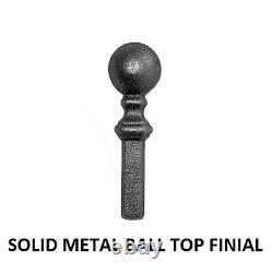 Malaca Ball Top Tall Garden Side Gates 762mm to 1220mm GAPS x 1943 H metal iron