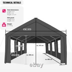 Marquee Garden Event With Side Panels Roof Waterproof Festival Tent XL Gazebo