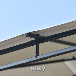 Metal Patio Gazebo, Side Panel, Powder-Coated Steel, Robust Roof 180g