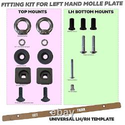 Molle Grid Plate Kit for New Defender L663 110 side accessory mount left carrier