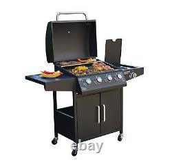 Neo Gas BBQ Grill 5 Burner Side Barbecue with Gas Regulator Refurbished