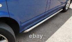 OE Style Stainless Steel Side Bars for Volkswagen Transporter T6 SWB