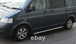 OE Style Stainless Steel Side Bars for Volkswagen Transporter T6 SWB