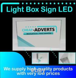 One side LED Projected Signs 70x30 cm Custom Shop Sign Light Box Display