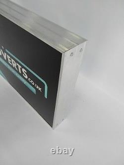 One side LED Projected Signs 70x30 cm Custom Shop Sign Light Box Display