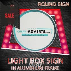 One sided Round LED Projected Signs 60 cm Custom Shop Sign LightBox Display