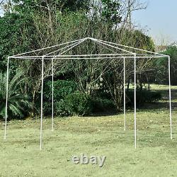 Outsunny 3.9m Outdoor Gazebo Canopy Party Tent with 6 Removable Side Walls