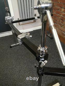 Pearl Icon Curved 3 Sided Drum Rack 4 Clamps, Boom Arms Powder Coated